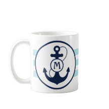 Ancre nautique bleue d'Aqua