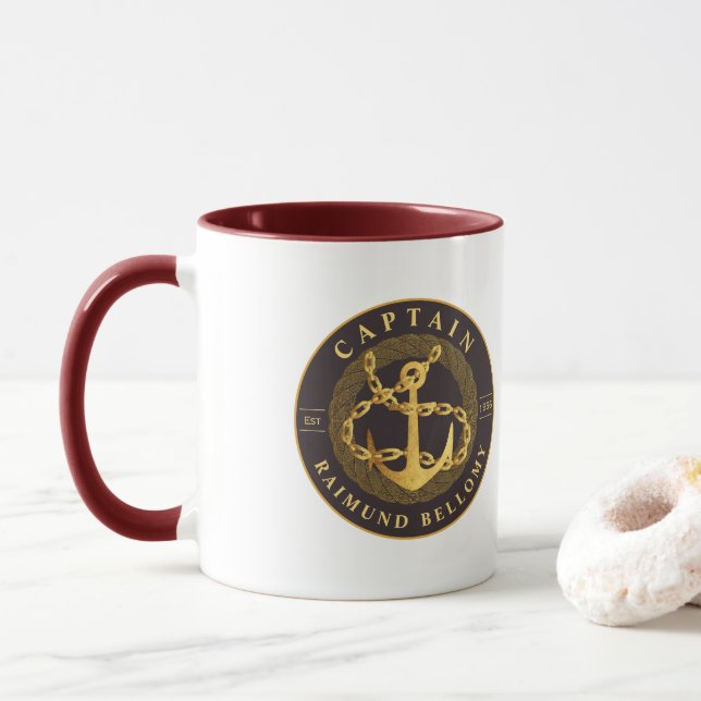 Mug Ancre or (Avec donut)
