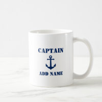 Ancre vintage Blue Nom du capitaine ou nom du bate