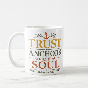 Mug Ancres de Confiance pour Mon Âme Texte Chrétien Es