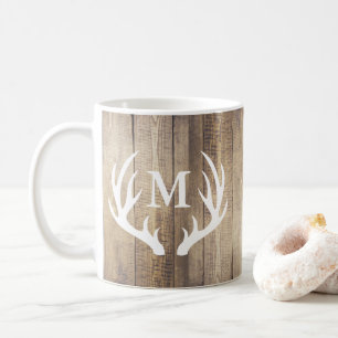 Mug Andouillers en bois de cerfs communs de ferme de