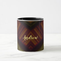 ANDREW ~ GLOSSY 3D brillant noir Brown vert