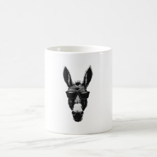 Mug Âne cool avec des lunettes de soleil – Style monoc