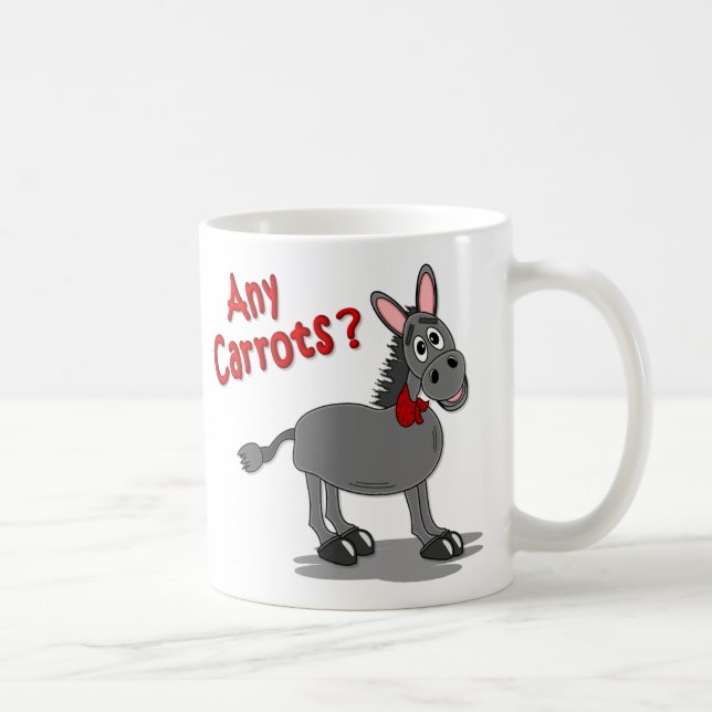 Mug Âne demandant des carottes (Droite)