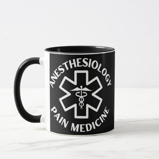 Mug Anesthésiologie Douleur Médecin Infirmière Infirmi (Gauche)
