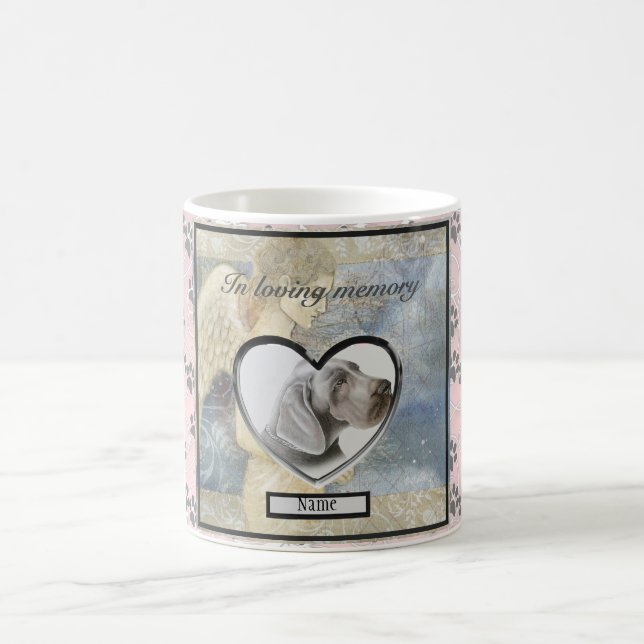 Mug Ange cadeau Pet Memorial Personnalisé (Centre)