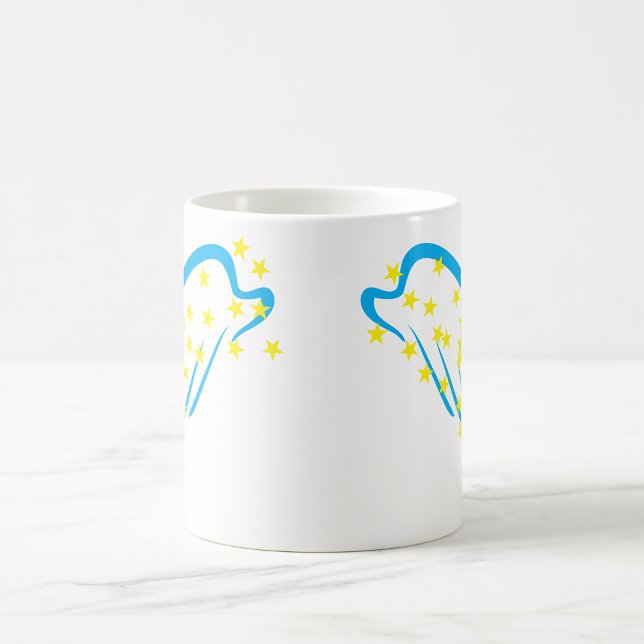 Mug Ange céleste avec étoiles étincelantes (Créateur téléchargé)