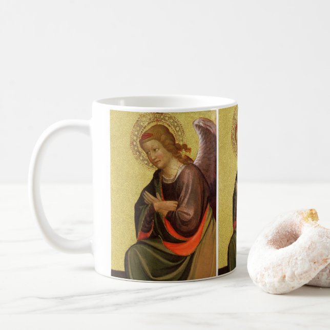 Mug Ange de la Renaissance par Maître du Bambino Vispo (Avec donut)