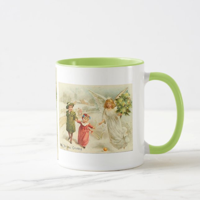 Mug Ange de Noël avec enfants (Droite)