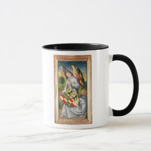 Mug Ange tenant un bouclier avec deux léopards