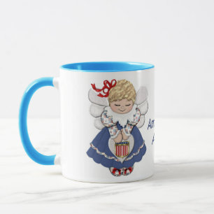 Mug Angel américain avec texte