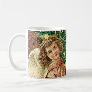 Mug Angel bringing Christmas poiss and presents