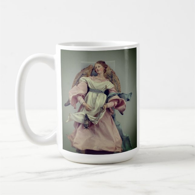 Mug Angel en rose et blanc : (Gauche)