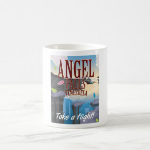 Mug Angel Falls Venezuela Affiche de voyage