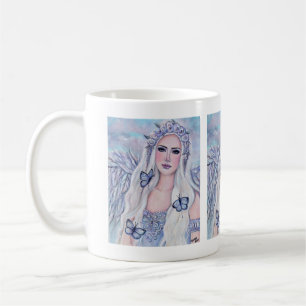 Mug Angel nouveau début avec papillons par Renee