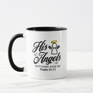 Mug ANGEL REGARDANT SUR MOI PROMESSE - Psaume 91:11