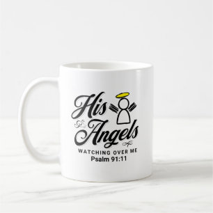Mug ANGEL REGARDANT SUR MOI PROMESSE - Psaume 91:11