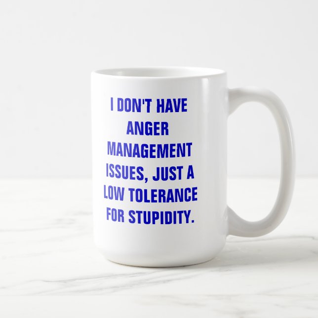 MUG-ANGER MANAGEMENT KAFFEETASSE (Rechts)