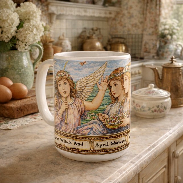 Mug Anges de fleurs de mai (Créateur téléchargé)