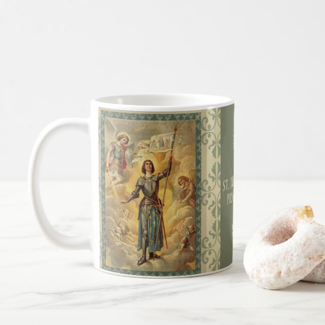 Mug Anges Soldie de St Jeanne d'Arc St Michael (Avec donut)