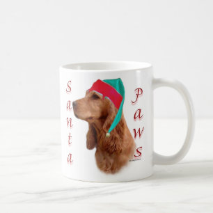 Mug Anglais Cocker Spaniel (rouge) Père Noël Paws