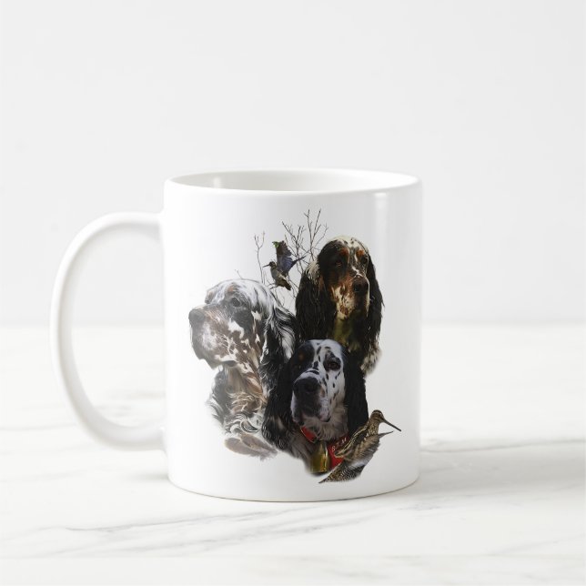 Mug Anglais Setter, chasse à la bécasse (Gauche)
