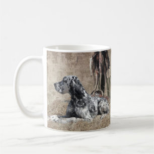 Mug Anglais Setter, Poster de Tapisserie de chasse de 