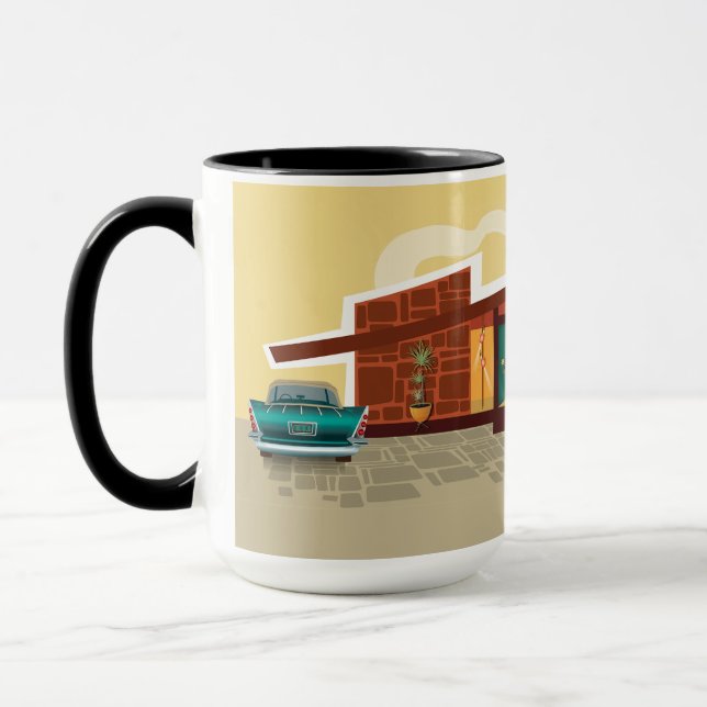Mug Angle Roof Mid Century Maison moderne - SET (Gauche)