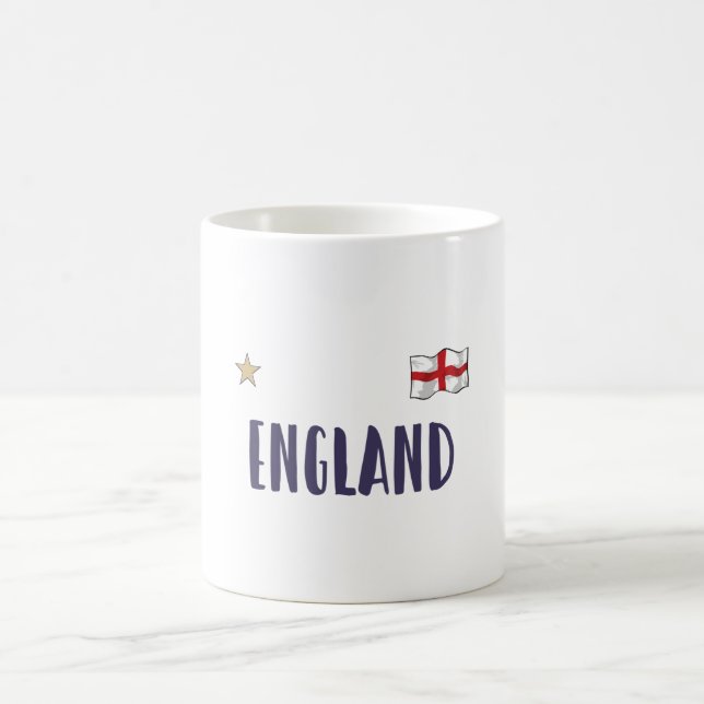 Mug Angleterre Fan Shirt Anglais Drapeau (Centre)
