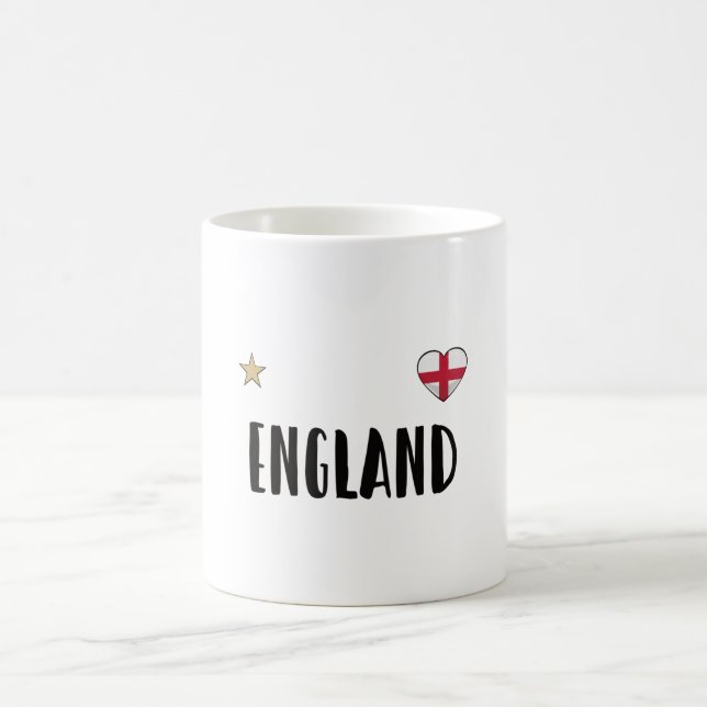 Mug Angleterre Fan Shirt Anglais Drapeau (Centre)