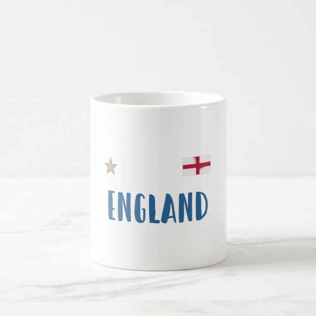 Mug Angleterre Fan Shirt Anglais Drapeau (Centre)