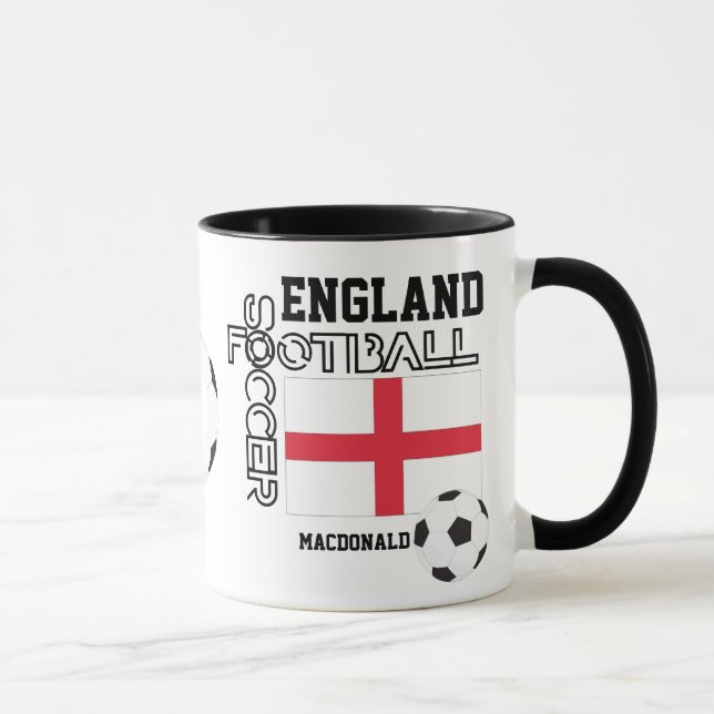 Mug ANGLETERRE Football Personnalisé (Droite)