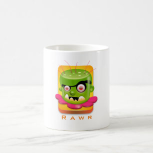 Mug Angry Frankenstein Cartoon dit rawr