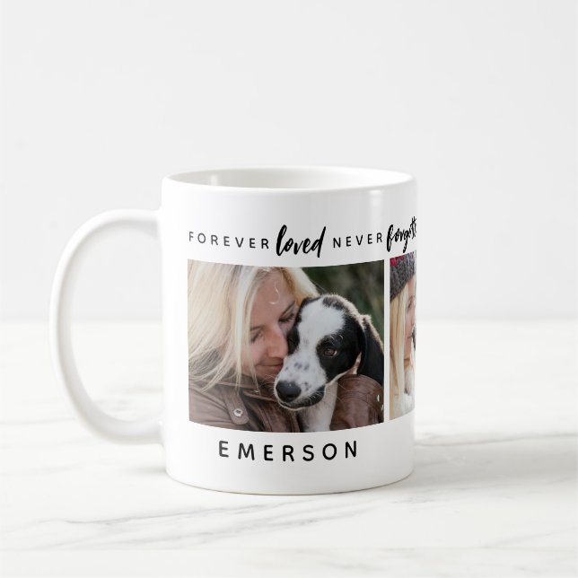 Mug Animal de compagnie pour toujours aimé Jamais oubl (Gauche)