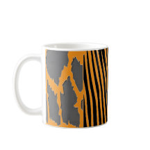 Animal imprimé Zebra Stripe café mig