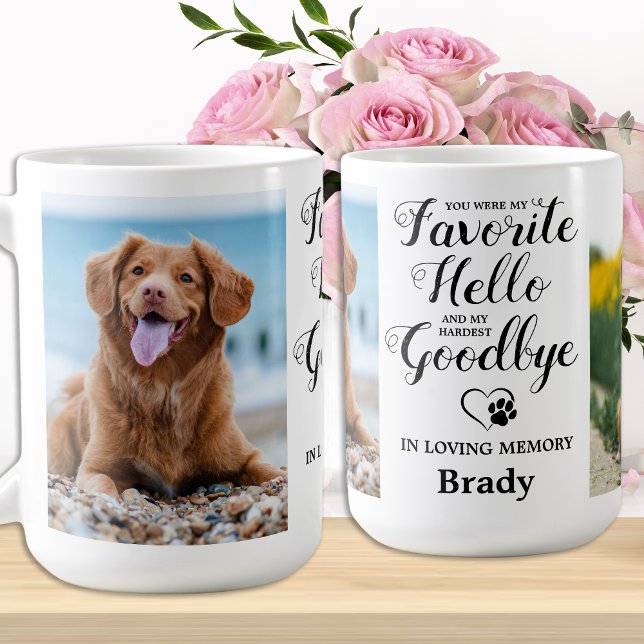 Mug Animal Memorial Chien Empreinte de patte Animaux d (Créateur téléchargé)