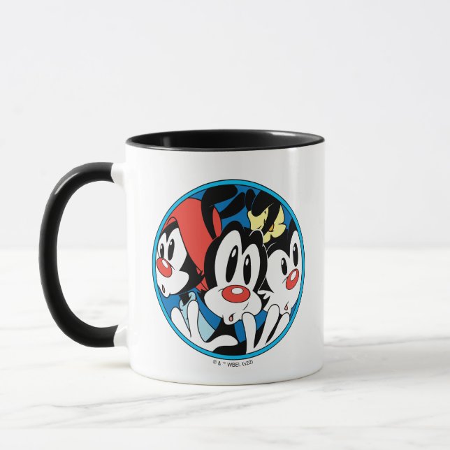 Mug Animaniacs | Warner Siblings Circle Graphic (Gauche)