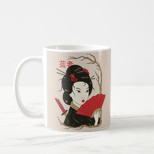 Mug Animateur japonais Geisha (Gauche)