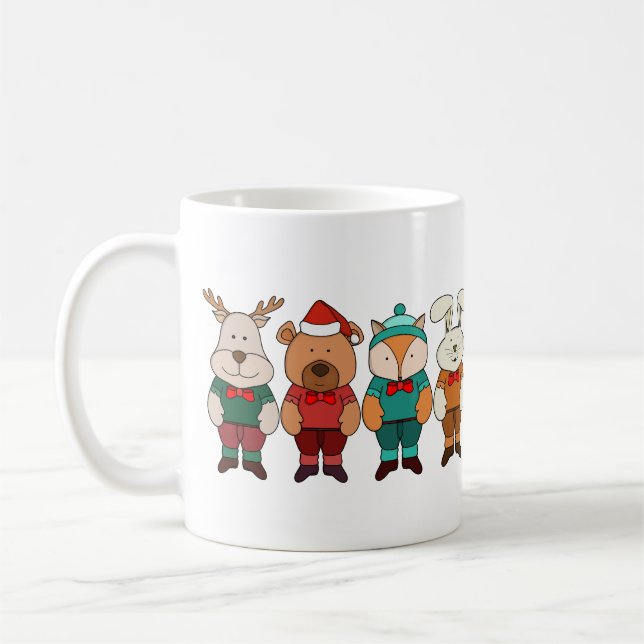 Mug Animaux adorables prêts pour l'hiver (Gauche)