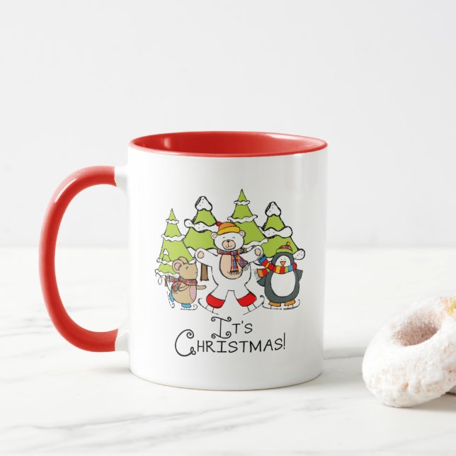 Mug Animaux C'est Noël (Avec donut)