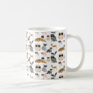 Mug Animaux cool et amusants portant des lunettes de s