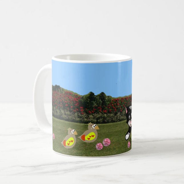 Mug Animaux dans le Jardin de Café (Devant gauche)