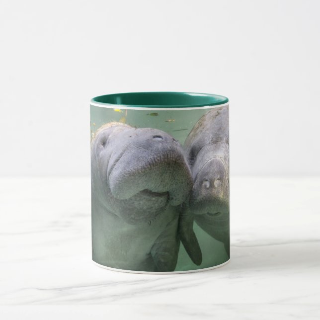 Mug Animaux de bébés cutest | Deux Manatees (Centre)