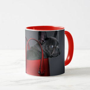Mug Animaux de bébés cutest   French Bulldog Red Hand 