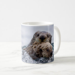 Mug Animaux de bébés cutest Otter Baby & Mère