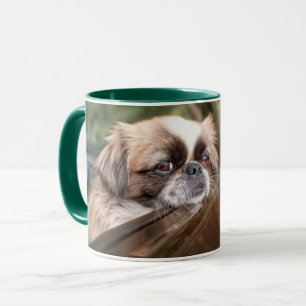 Mug Animaux de bébés cutest Pekingese Chiot en voitu