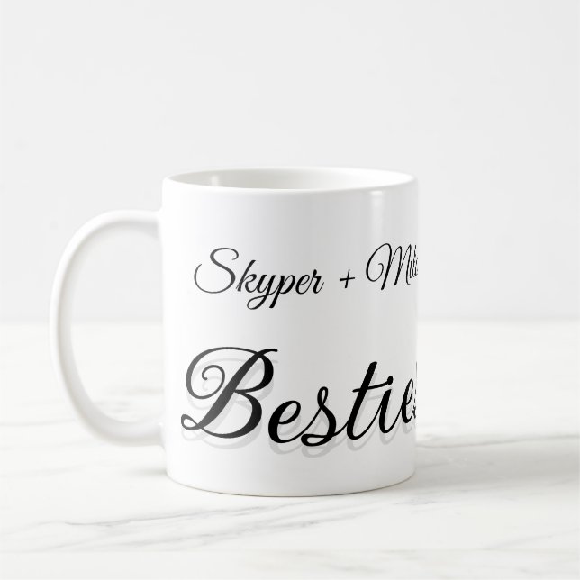 Mug Animaux de compagnie amis besties ajouter nom anim (Gauche)