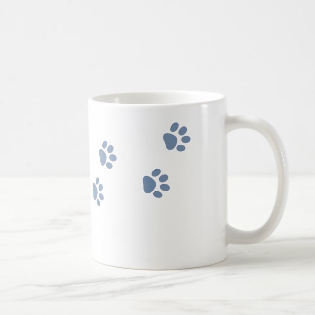 Mug animaux de compagnie chiens chat pawprints (Droite)