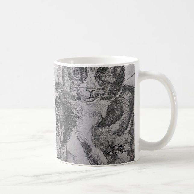 Mug Animaux de compagnie Chiens et chats Oeuvre d'art  (Droite)