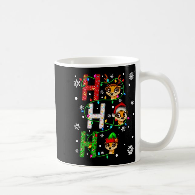 Mug Animaux de compagnie Noël Chapeau de Père Noël Ho  (Droite)